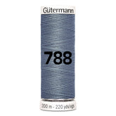 Gutermann garen | 200m | 788 grijs blauw naaigaren GM - 200 - 788 - GRIJS - BLAUW 4008015033781